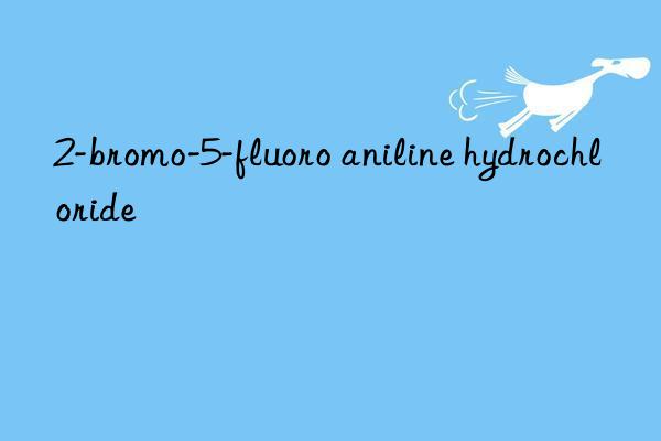 2-bromo-5-fluoro aniline hydrochloride