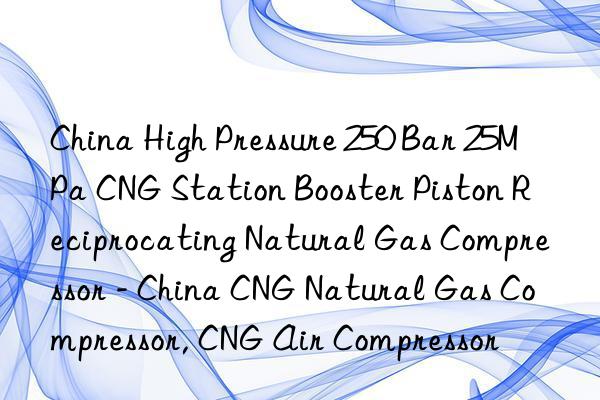 China High Pressure 250 Bar 25MPa CNG Station Booster Piston Reciprocating Natural Gas Compressor - China CNG Natural Gas Compressor, CNG Air Compressor
