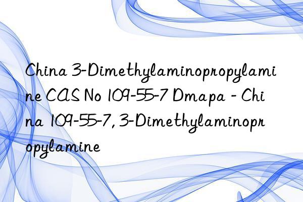 China 3-Dimethylaminopropylamine CAS No 109-55-7 Dmapa - China 109-55-7, 3-Dimethylaminopropylamine