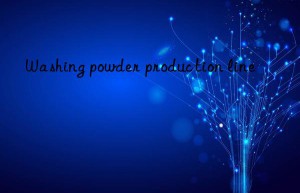 Washing powder production line