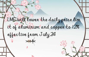 LME will lower the daily price limit of aluminum and copper to 12%  effective from July 24