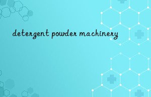 detergent powder machinery