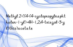Methyl 2-((4-(4-cyclopropylnaphthalen-1-yl)-4H-1,2,4-triazol-3-yl)thio)acetate