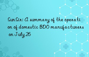 sunsir: a summary of the operation of domestic bdo manufacturers on july 26