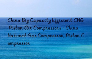 China Big Capacity Efficient CNG Piston Air Compressors – China Natural Gas Compressor, Piston Compressor