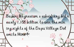 baowu magnesium s subsidiary bid nearly 1.168 billion to win the mining rights of the dapu village dolomite mine