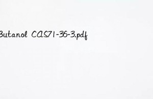 n-butanol  cas71-36-3.pdf