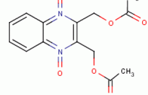 2,3-Quinoxalinedimethanol, diacetate, 1,4-dioxidine