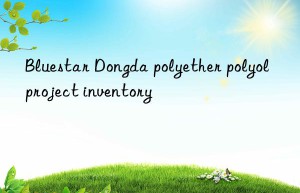 Bluestar Dongda polyether polyol project inventory