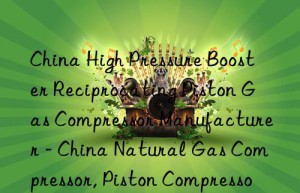 China High Pressure Booster Reciprocating Piston Gas Compressor Manufacturer – China Natural Gas Compressor, Piston Compressor