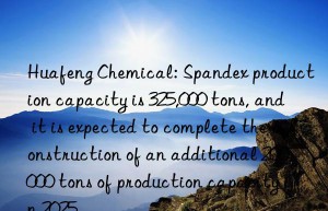 Huafeng Chemical: Spandex production capacity is 325,000 tons, and it is expected to complete the construction of an additional 200,000 tons of production capacity in 2025