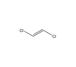Trans-1,2-dichloroethylene structural formula