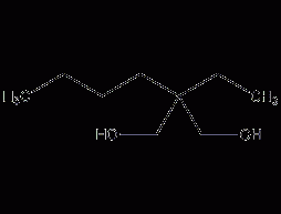 2-ethyl-2-n-butyl-1,3-propanediol structural formula