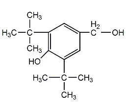 3,5-di-tert-butyl-4-hydroxybenzyl alcohol structural formula