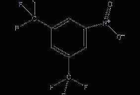 3,5-bis(trifluoromethyl)nitrobenzene structural formula