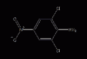 2,6-dichloro-4-nitroaniline structural formula