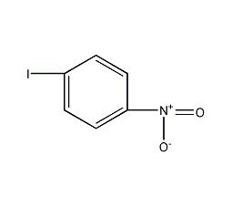 Structural formula of p-iodonitrobenzene