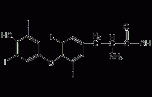 D-thyroxine structural formula