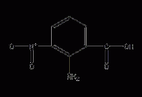 2-Amino-3-nitrobenzoic acid structural formula