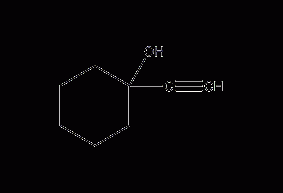 1-ethynyl-1-cyclohexanol structural formula