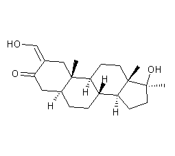 Oxymetholone structural formula