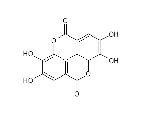 Ellagic acid hydrate structural formula