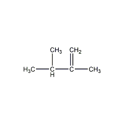 2,3--dimethyl-1-butene structural formula
