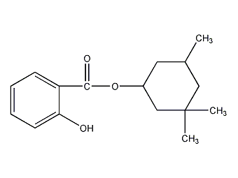 3,3,5-Trimethylcyclohexane salicylate structural formula