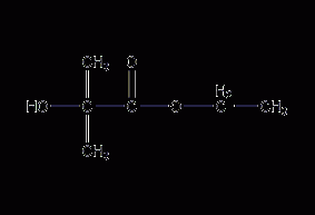 2-Methyl-2-hydroxypropionic acid ethyl ester structural formula