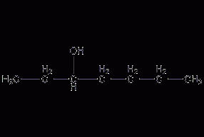 (±)-3-heptanol structural formula