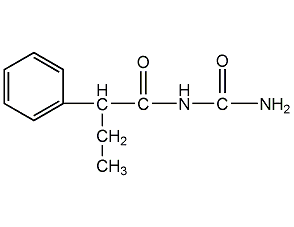 2-phenylbutyryl urea structural formula
