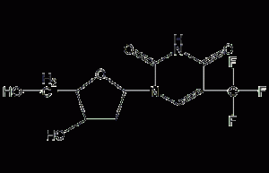 Trifluorothymidine structural formula