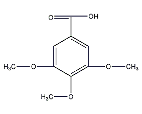 3,4,5-trimethoxybenzoic acid structural formula