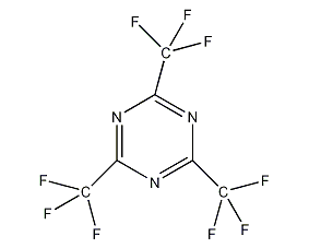 2,4,6-Tris(trichloromethyl)-1,3,5-triazine  Structural formula