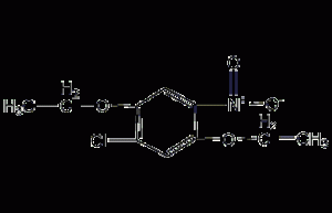 1-Chloro-2,5-diethoxy-4-nitrobenzene structural formula