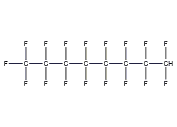 1H-Perfluorooctane Structural Formula