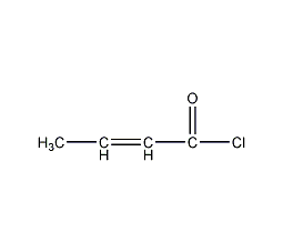 Crotonyl chloride structural formula