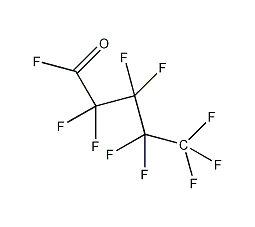 Nonafluoropentanoyl fluoride structural formula