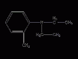 N,N-diethyl o-toluidine structural formula