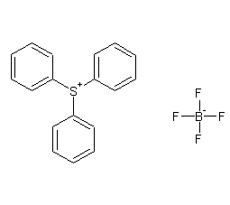 Triphenylsulfonium tetrafluoroborate structural formula