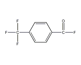 4-(trifluoromethyl)benzoyl fluoride structural formula