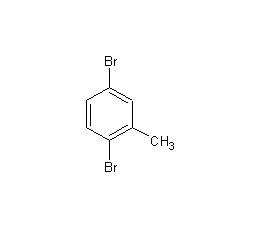 2,5-Dibromotoluene Structural Formula