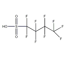 Nonafluoro-1-butanesulfonic acid structural formula