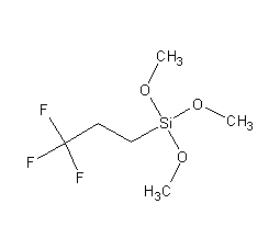 (3,3,3-trifluoropropyl)trimethoxysilane structural formula