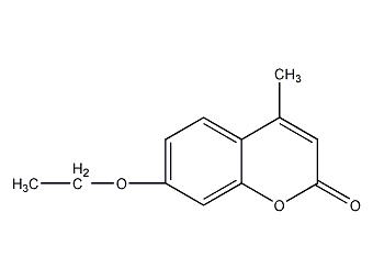 7-ethoxy-4-methylcoumarin structural formula