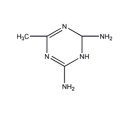 2,4-diamino-6-methyl-1,3,5-triazine structural formula