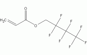 2,2,3,3,4,4,4-Heptafluorobutyl acrylate structural formula