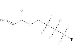 2,2,3,3,4,4,4-Heptafluorobutyl acrylate structural formula