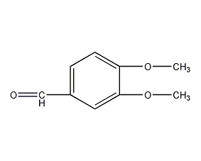 3,4-Dimethoxybenzaldehyde Structural Formula