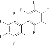 Decafluorobiphenyl structural formula